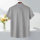 thumbnail image 5 of pstuiky camisetas de hombre, Camisa informal de manga corta con cuello vuelto y cuello redondo de color liso para hombre ropa de hombre l, 5 of 9