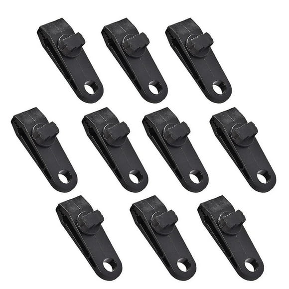 1/10 Pcs Fixed Plastic Clip For Outdoor Tent Windproof Tarp Clamp Set With Teeth-shaped & Screw Lock
