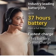 thumbnail image 7 of Jabra Evolve2 65 - USB-C MS Teams Mono - Black Wireless Headset / Music Headphones Black, 7 of 7