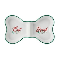 Pfaltzgraff Winterberry Dolomite Divided Pet Bowl