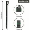 Hsankro 12 PCS 24.5cm Heavy Duty Plastic Stakes Landscaping & Garden Edging Anchors