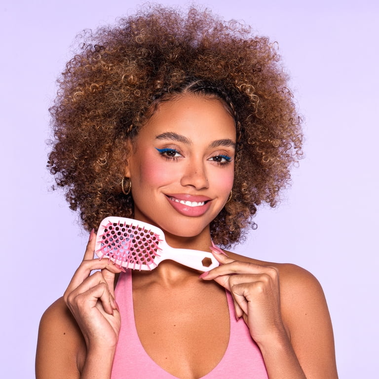 FHI Heat UNbrush Detangling Brush Mini, Peony Light Pink - Walmart.com