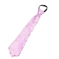 thumbnail image 4 of Ladies Solid Color Party Stage Performance Sequin Tie Knot Lazy Zipper Adjustable Tie Tie, Party Wear, Stage Performer, Fashion Accessory, Easy-On, Quick Zip, Versatile Design Everyday Comfort, 4 of 7