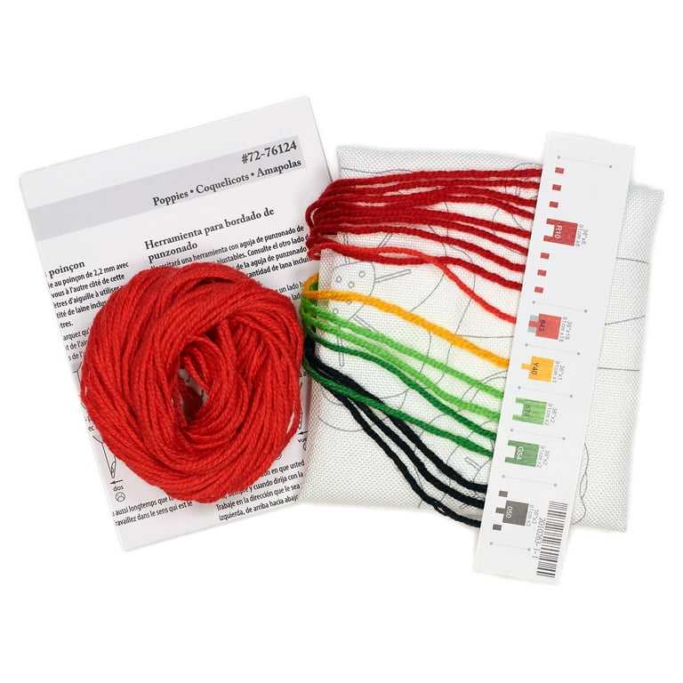 lmzay Punch Needle Tool Kit 24 Rainbow Color Embroidery Thread