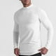 thumbnail image 1 of pstuiky camisas de manga larga para hombre, Camisa deportiva transpirable de manga larga y cuello redondo para hombre, color liso salir tops m, 1 of 9