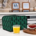 thumbnail image 6 of Honeii Mint Bird Feathers Print 4 slice Toaster Cover, Two Slice Toaster Dust-proof Cover For Kitchen Small Appliance and Fingerprint Protection, 6 of 7