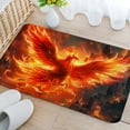 thumbnail image 3 of Phoenix Bird Bathroom Rugs for Men, Bird Non-Slip Bath Rugs Phoenix Flame Bird Flying to the Sky Psychedelic Animal Hippie Bathroom Rugs Set, Aesthetic Cool Bathroom Rug Mat 19X31inch, 3 of 3