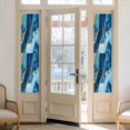 thumbnail image 3 of Abstract Art Window Privacy Film Water Ripple Gold Blue Gradient Marbling Decorative Glass Window Film UV Blocking Static Cling Non-Adhesive Sticker Covering for Home Door 23.6 x 78.7 inches, 3 of 8