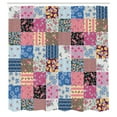 thumbnail image 3 of Ambesonne Vintage Shower Curtain, Checkered Squares, 69"Wx75"L, Multicolor, 3 of 5