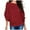 A-Red467, variant on Yuanlong Womens T-Shirts Batwing Sleeve Ribbed Boat Neck Tshirts Loose Ladies Tunic Casual Daily Streetwear Comfort Tops