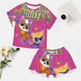 thumbnail image 4 of Super Kitties Women Pajamas Set Loungewear Sleepwear 2 Piece PJ Sets, 4 of 7
