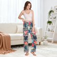 thumbnail image 5 of Dailycode Women's Pajama Pants Wide Leg Lounge Pj Bottoms With Pockets Watercolor Heart, 5 of 7