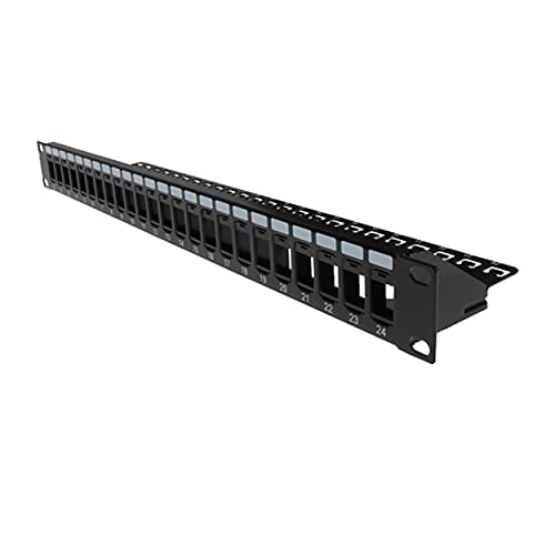 Vertical Cable Panneau de Patch Vierge 24 Ports - 1U