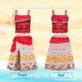 thumbnail image 6 of Jurebecia Princess Dress for Girls Adventure Outfit Costume Two-Pieces Crop Top Skirt Set Halloween Christmas Cosplay Clothes Child Age 6(5-6Years), 6 of 15