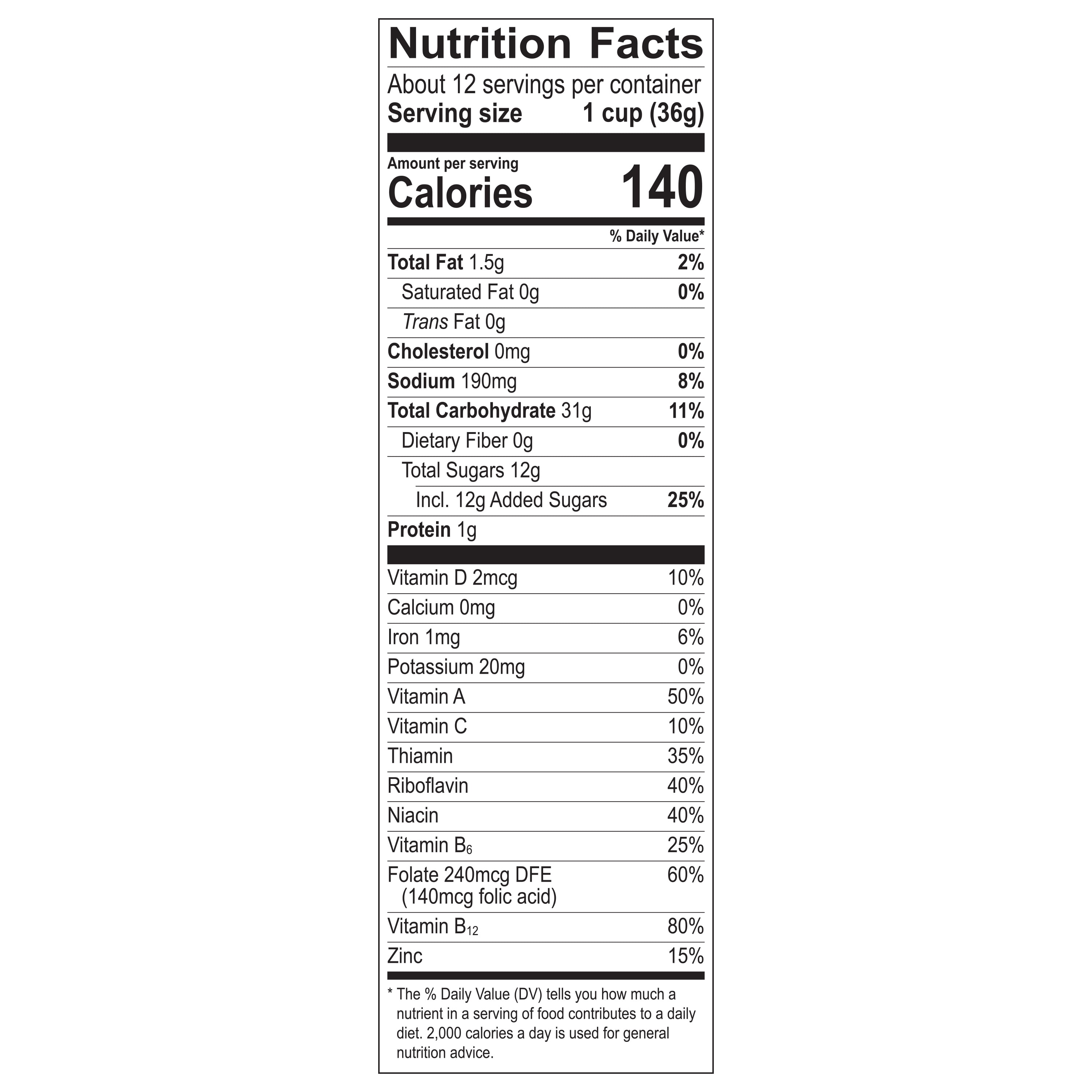 Post Fruity PEBBLES Breakfast Cereal, Gluten Free, 10 Vitamins and Minerals, Breakfast Snacks, Family Size Box, 15 Oz