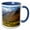 Blue/White, variant on 3drose, Usa, Alaska, Brooks Range. Autumn Mountain Landscape with Stream., 11oz Magic Transforming Mug