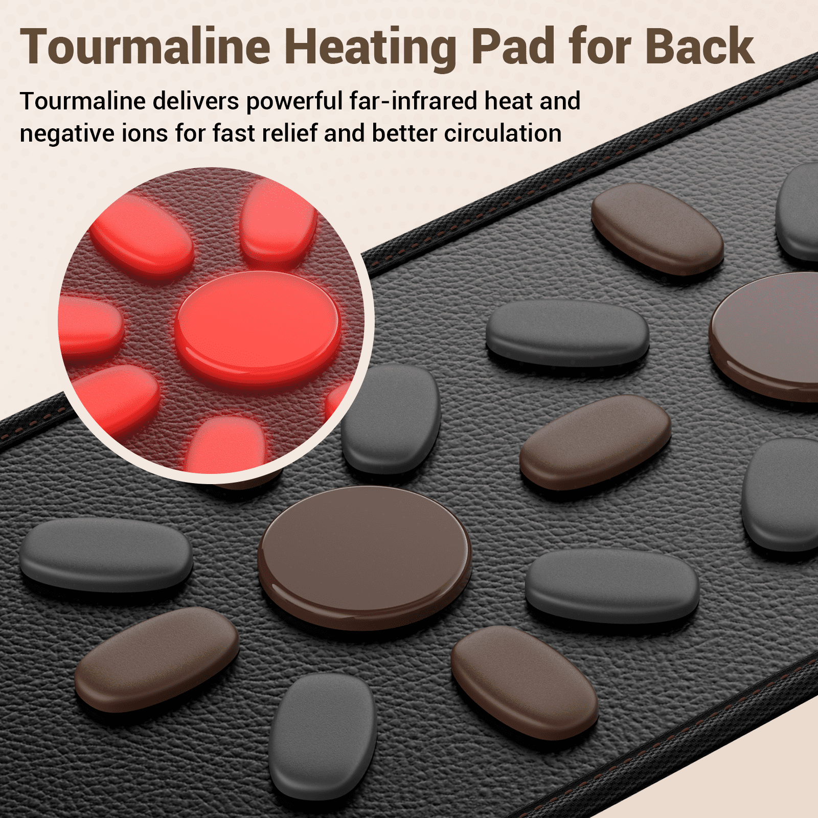 Comfytemp Cordless Infrared Heating Pad for Back & Waist, Home Office Use, Ideal Gift