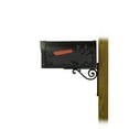thumbnail image 2 of Special Lite Products TC-BWN-FS-1005-BLK Hummingbird Curbside Mailbox with Baldwin Front Single Mailbox Mounting Bracket - Black, 2 of 4