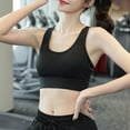 thumbnail image 6 of mgoYE Minimizer Bras Sports Bras for Women,Racerback Running Bra Workout Crop Tank Tops Longline Sports Bra Push up(Black,XL), 6 of 9