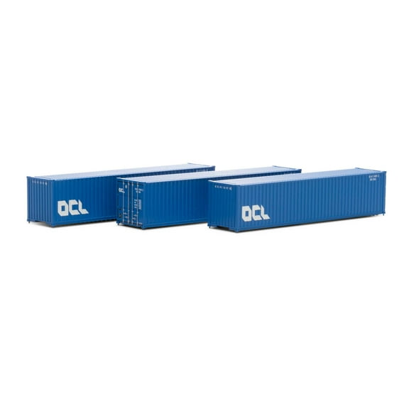 Athearn N 40' Corrugated Low-Cube Container OCLU #2 3 ATH17397 N Vehicles