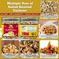 thumbnail image 2 of Rani Salted Roasted Cashews 7oz (200g) PET Jar, Non-Fried, Oil Free ~ All Natural | Vegan | Gluten Friendly | NON-GMO | Kosher | Air Roasted, Crunchy & Flavorful, 2 of 8