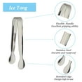 thumbnail image 4 of 6PCS Ice Tongs Mini Serving Tongs 425 Inch Stainless Steel for Snacks Tea Parties Coffee Bars Desserts by Sunenlyst 6PCS, 4 of 7