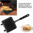 thumbnail image 3 of Cast Iron Waffle Maker, Mini Waffle Maker Panini Hot Sandwich Maker Pan Non-Stick Double Sided Frying Pan Home Kitchen Breakfast Machine, 3 of 5