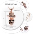 thumbnail image 2 of Constantlife Skull Urn Necklace Cremation Urn Pendant Memorial Jewelry Urn Neckless Lockets for Human Ashes Holder Necklace, 2 of 5