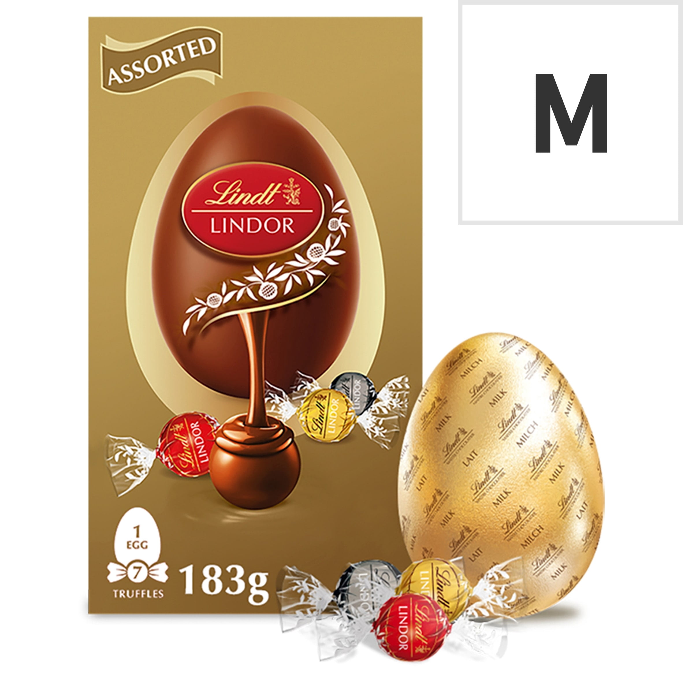 Lindt Lindor Milk Chocolate Truffles Extra Large Box 600g, British