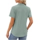 thumbnail image 3 of Fiudx Camisas de Mujer Blusa de Manga Corta con Estampado de Moda para Mujer, Camiseta Divertida con Cuello Redondo, Camiseta Sin Mangas, 3 of 5