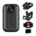 thumbnail image 1 of pitrice Black Body Cam Collar Camera Compact Action Cam With Memory Card Wireless Collar Camera Sport Camera 64GB combination, 1 of 6