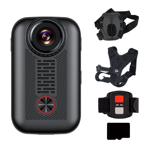 yingyy Rechargeable Battery Wireless Collar Cam Best Memory Card Attach Wireless Collar Camera Sport Camera 128GB combination