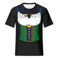 thumbnail image 4 of Pompotops Blouse Décontractée Mode Femme Imprimé Oktoberfest Col Rond T-Shirt Blouse Imprimée Tee Liquidation, 4 of 5