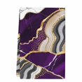 thumbnail image 2 of Purple Marble Kitchen Towels Set of 1, Grey Gold Texture Vintage Farmhouse Art Absorbent Dish Towels for Kitchen, Microfiber Hand Towel, Quick Drying Tea Towel for Cleaning Decorative Dishcloths, 2 of 7