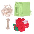thumbnail image 3 of 24PCS Christmas Bag Lucky Number Drawstring Christmas Sack Advent Calendar Christmas PouchGreen, 3 of 12