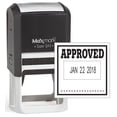 thumbnail image 3 of MaxMark Q43 (Large Size) Date Stamp with "APPROVED" Self Inking Stamp - Black Ink, 3 of 5