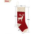 thumbnail image 3 of Christmas Stockings, Knitted Reindeer Pattern Xmas Stockings Traditional Hanging Socks Ornament for Family Holiday Party Decorations 46CM, 3 of 5