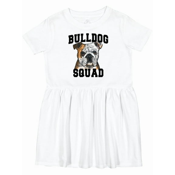 Inktastic Dog Bulldog Squad Girls Toddler Dress