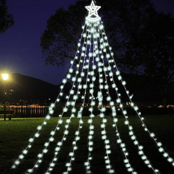350 LED Outdoor Christmas Decorations Star Light with 8 Modes