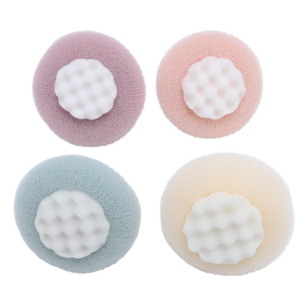 Esponja De Baño, Esponja De Baño Respetuosa Con La Piel, Exfoliante, Paquete De 4 Para Ducharse