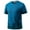 Blue, variant on Men's Jacquard Mesh Performance T-Shirt Ice Silk Moisture-Wicking Active Undershirt Black