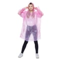 thumbnail image 4 of Chubasquero impermeable desechable con capucha para adultos y niños chubasquero de supervivencia transparente, 4 of 6