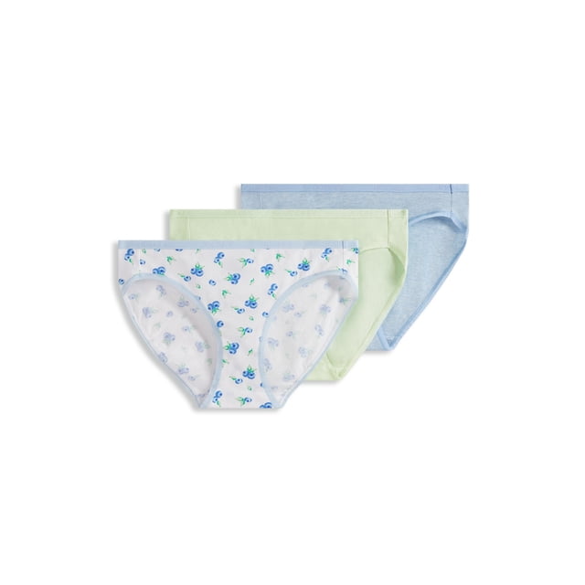 Jockey Women's Organic Cotton Stretch Logo Bikini - 3 Pack
