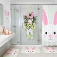thumbnail image 5 of HJuyYuah Easter Bunny Wreath 24 Inch - Artificial Plant Themed Door Hanger for Front Door Outdoor Wall Decor and Scene Props, 5 of 7