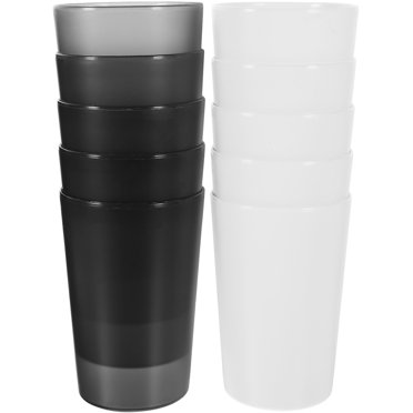 Niceauty 10Pcs Reusable Plastic Toothbrush Cups Bathroom Mouthwash Holders for Daily Use