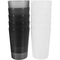 Niceauty Bathroom Cup White Plastic 10pcs