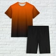 thumbnail image 5 of RQYYD 2 Piece Outfits for Women Workout Biker Shorts Set Summer Casual Sweatsuits Gradient Oversized T-Shirt Tracksuit Sets 2024, 5 of 5