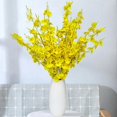 thumbnail image 4 of Flor Artificial mariposa orquídea bailando orquídea amarilla flor de seda de oncidio ramo decorativo de plástico boda decoración del hogar, 4 of 4
