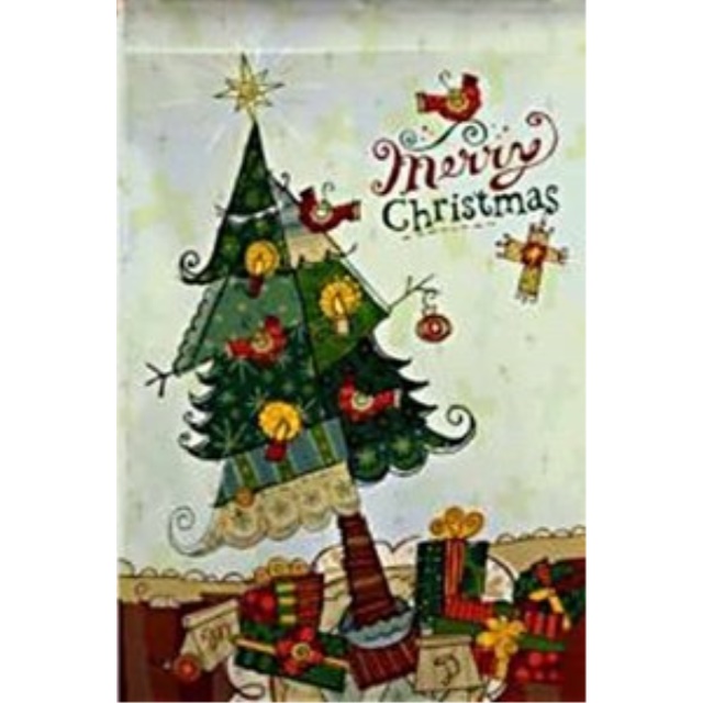 Evergreen Cattywampus Christmas Tree House Flag 29 X 43 Walmart Com