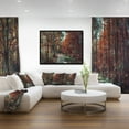 thumbnail image 3 of Designart ' Road Through Red Fall Forest ' Landscape Photo Framed Canvas Art Print, 3 of 3